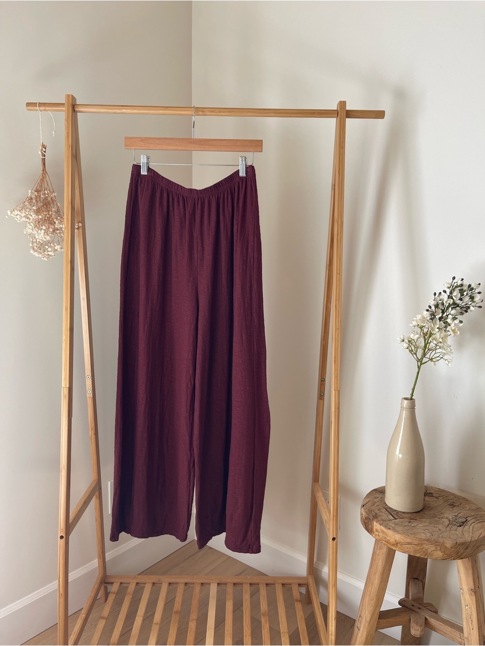 Linen/Cotton blend Wide Leg Pant ~ Cut Loose